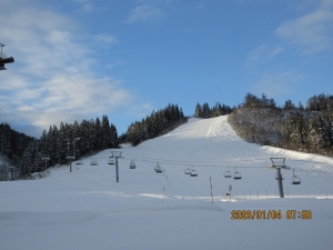 １月４日　８；００　晴れ
今朝のサザンクロスコース